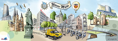 Bühnenbild für KG Wiesse Müüs e.V. Bonn Prunksitzung 2017 im Maritim Bonn ©Frank Engel