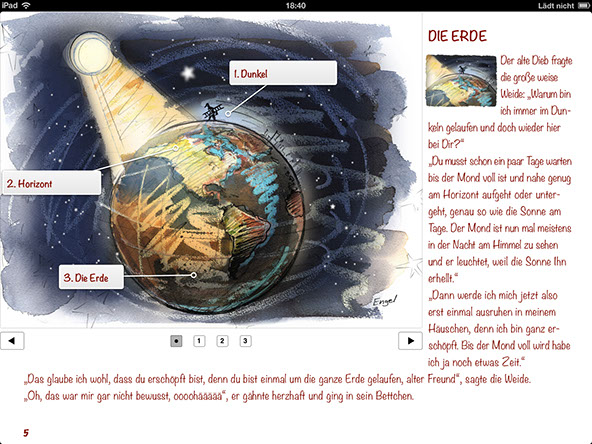 EBook/App Der Dieb und der Mond von Anja Weingarten und Frank Engel