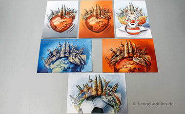 Postkarten im 8er Set von Frank Engel - Hätzliche Größ us Kölle! - f.engel-edition.de