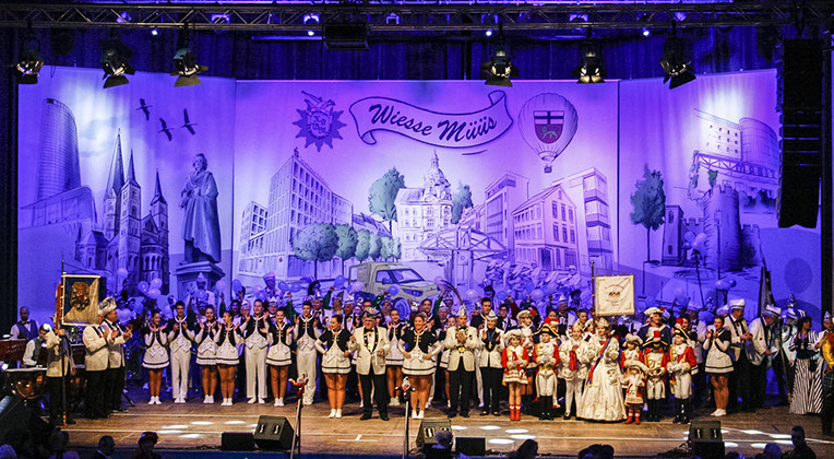 Prunksitzungsauftakt der Wiessen Müüs im Maritim