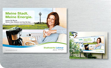 Stadtwerke Lohmar Plakatkampagne von Frank Engel