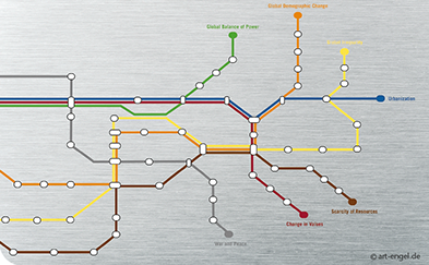 Illustration Broschüren Titel Deutsche Welthungerhilfe e.V. von Frank Engel